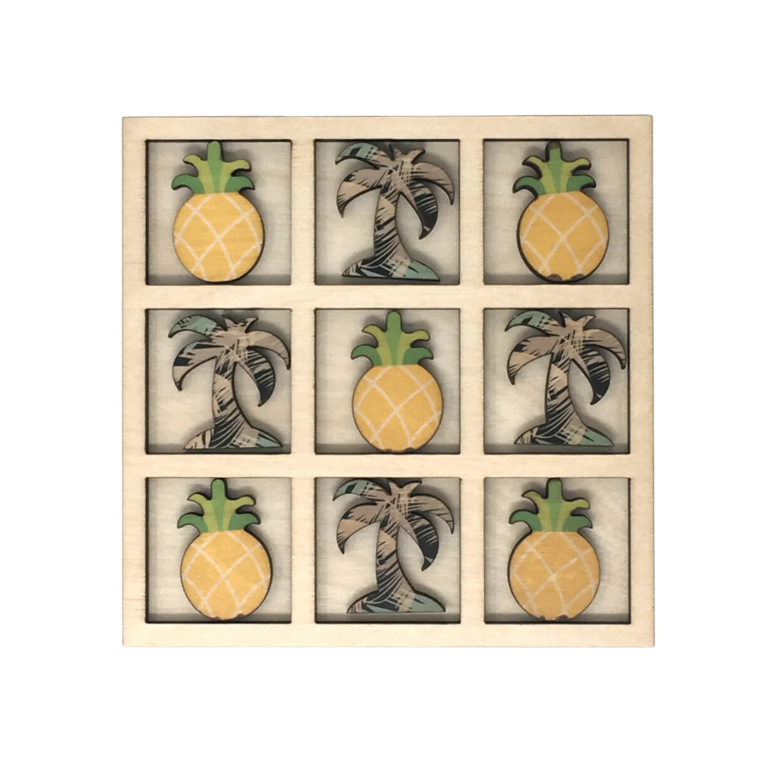 Pineapple & Palms Tic Tac Toe