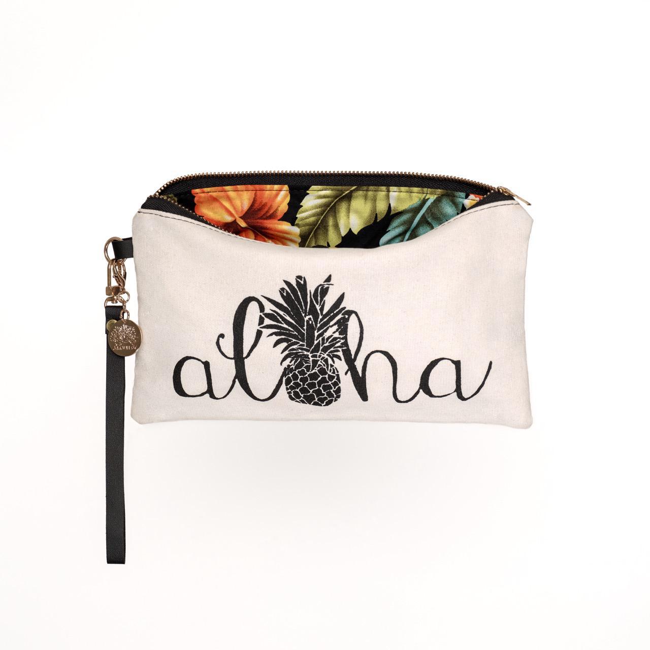 A Maui Day Aloha Pineapple Wristlet