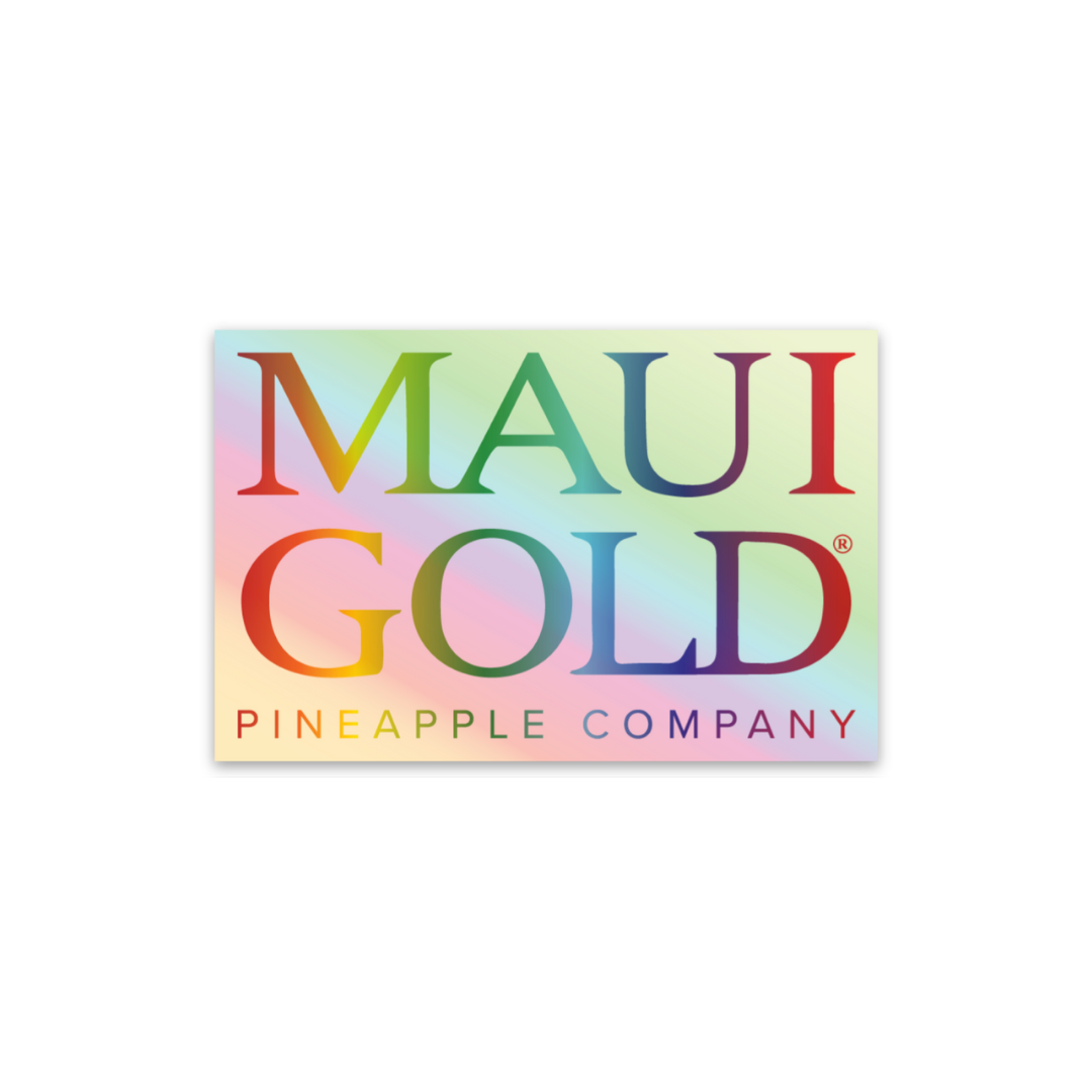 Maui Gold Holographic Stickers