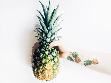 Paperself Pineapple Temporary Tattoo