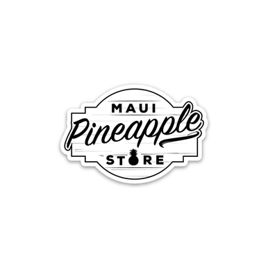 Maui Pineapple Store Logo Sticker