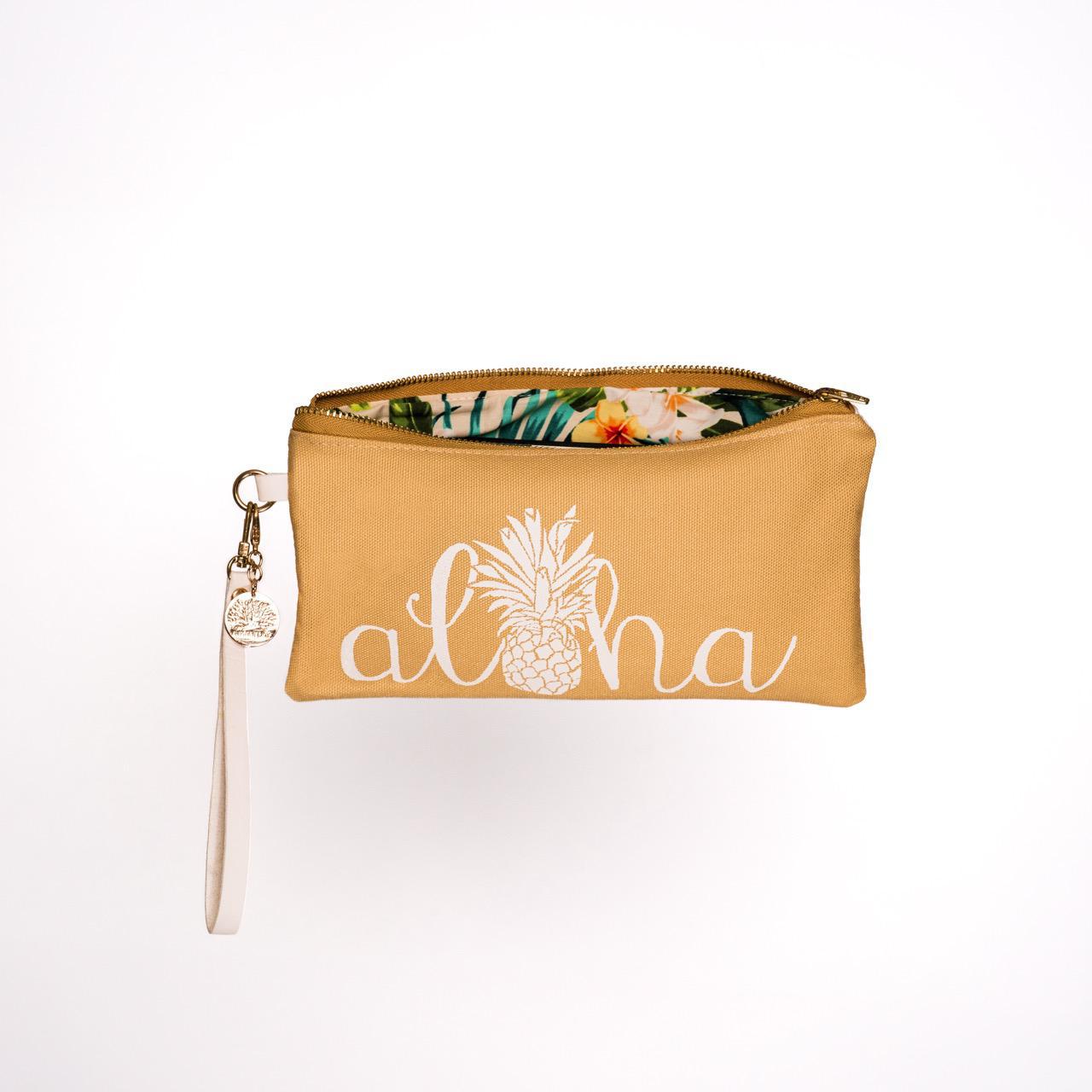 A Maui Day Aloha Pineapple Wristlet